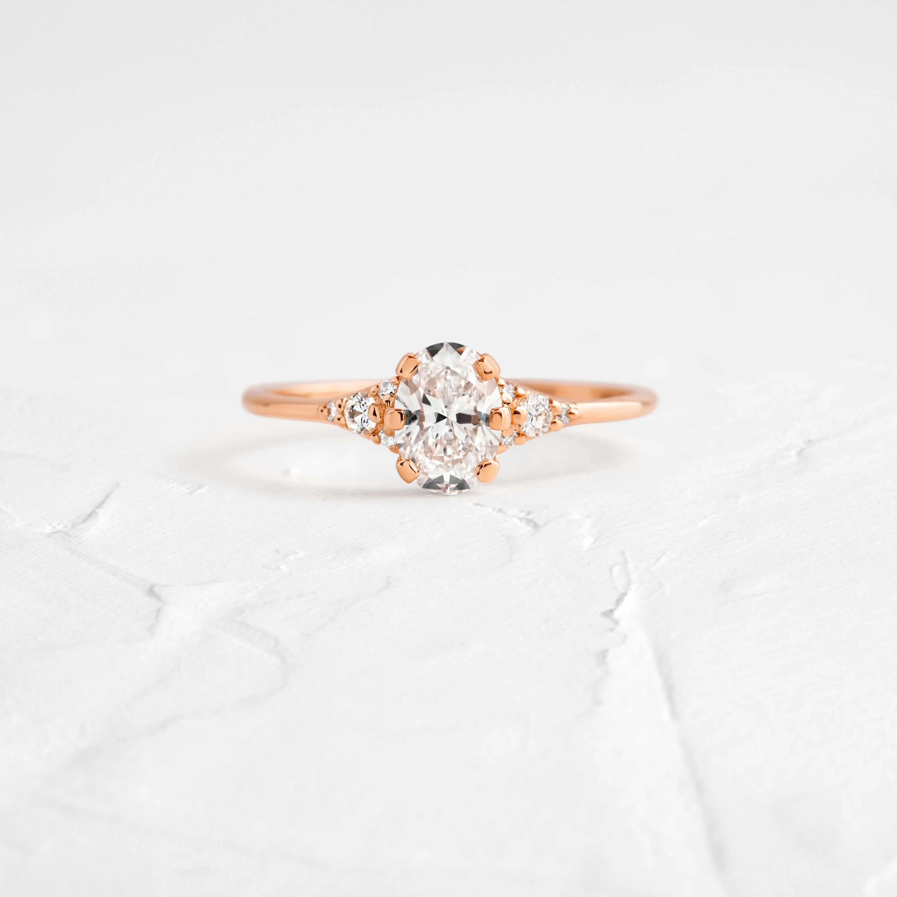 Lady's Slipper Ring, Oval Cut