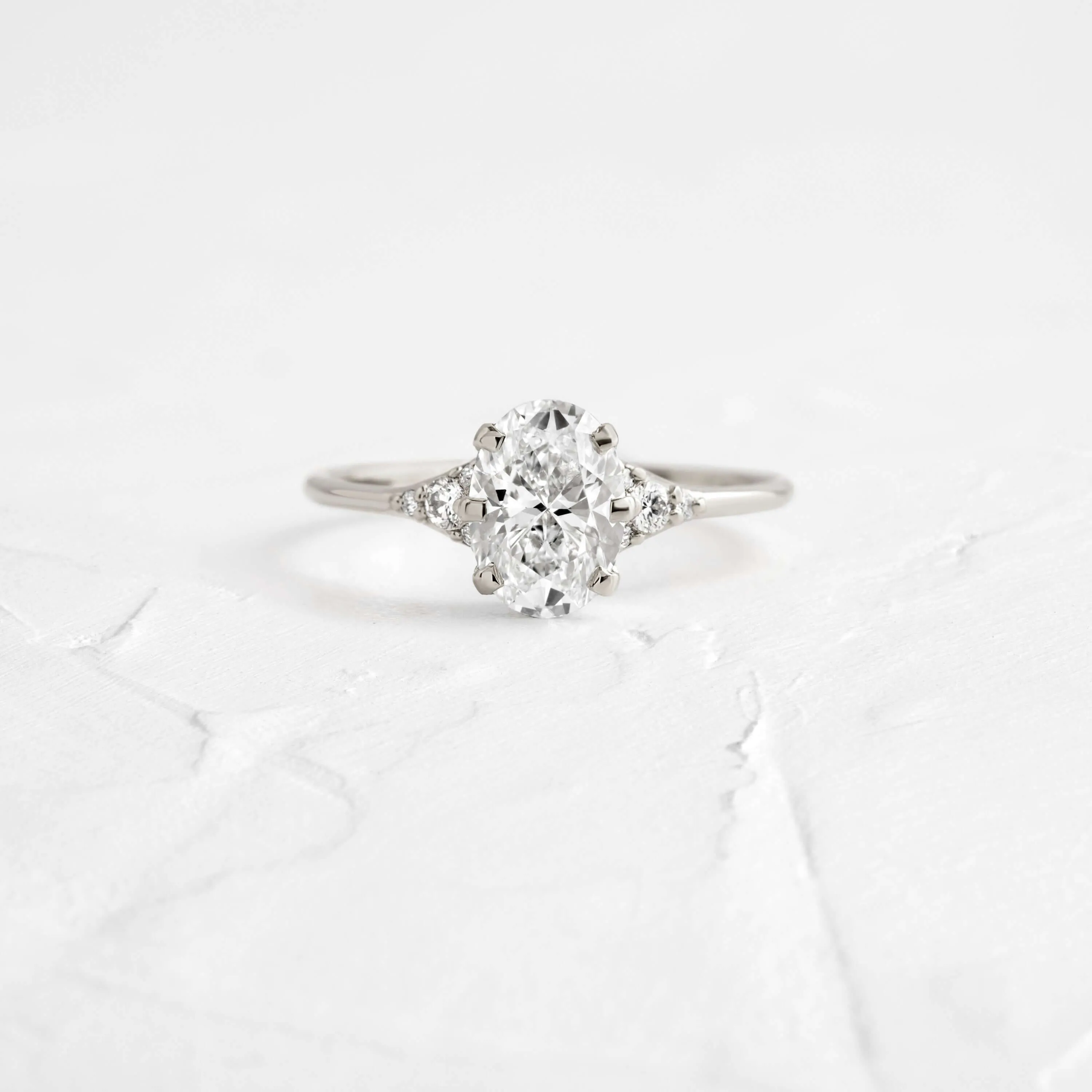 Lady's Slipper Ring, Oval Cut
