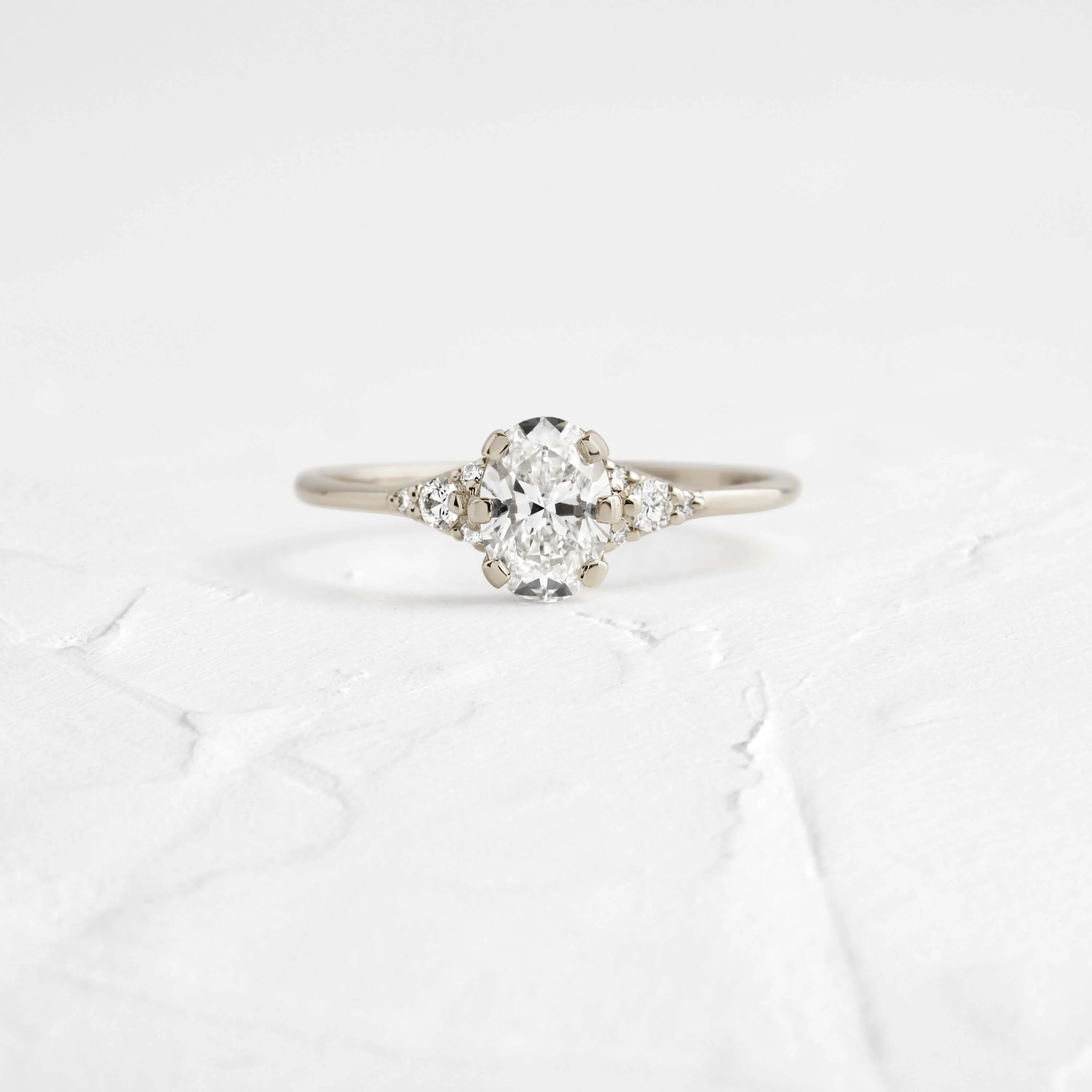Lady's Slipper Ring, Oval Cut