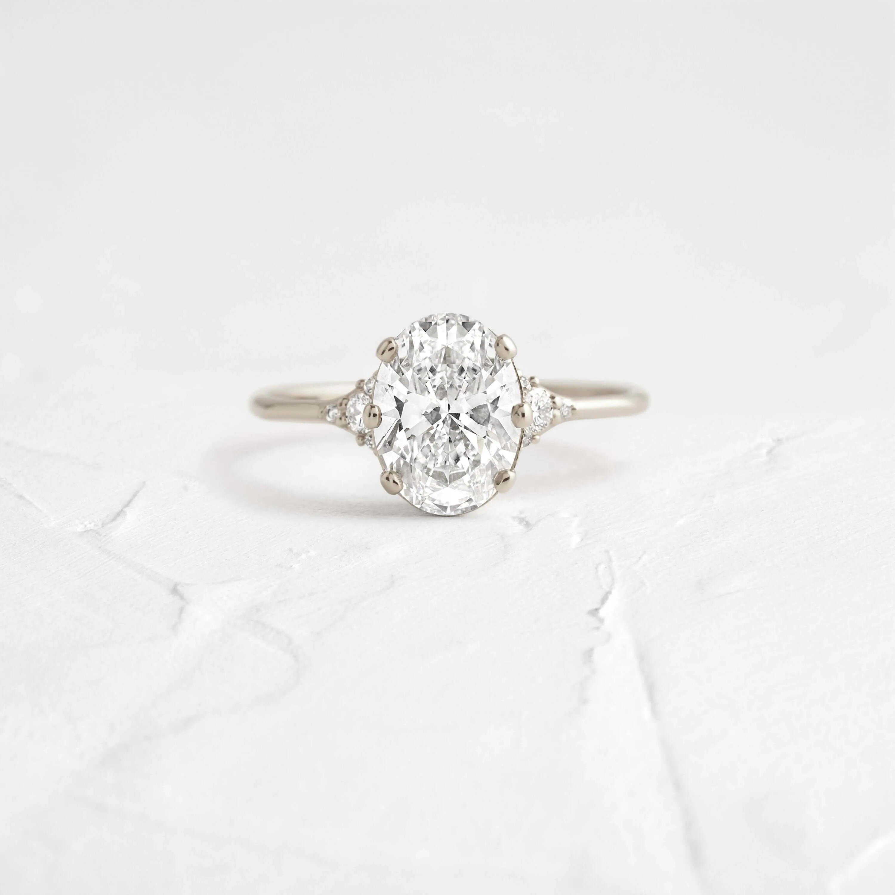 Lady's Slipper Ring, Oval Cut
