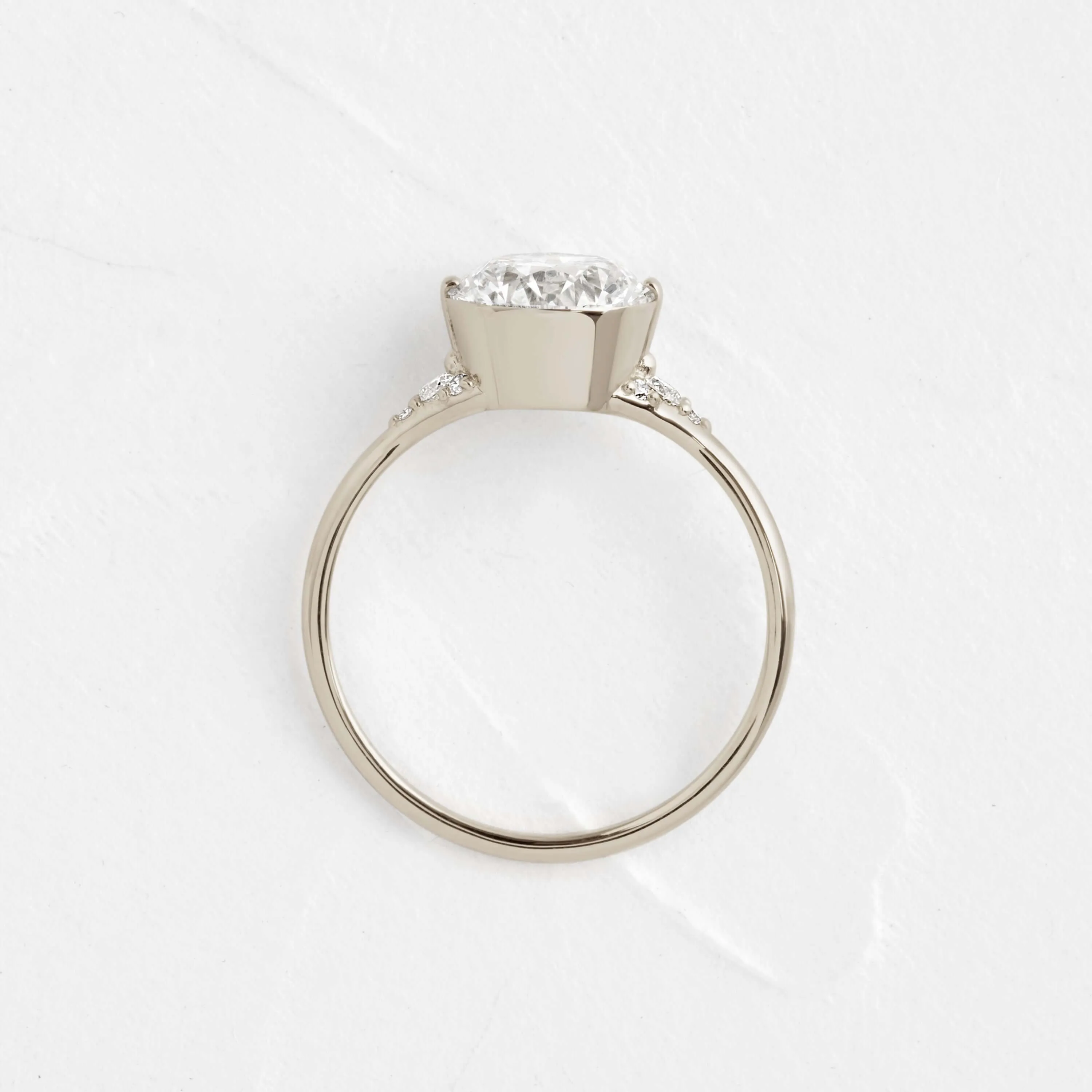 Lady's Slipper Ring, Round Cut