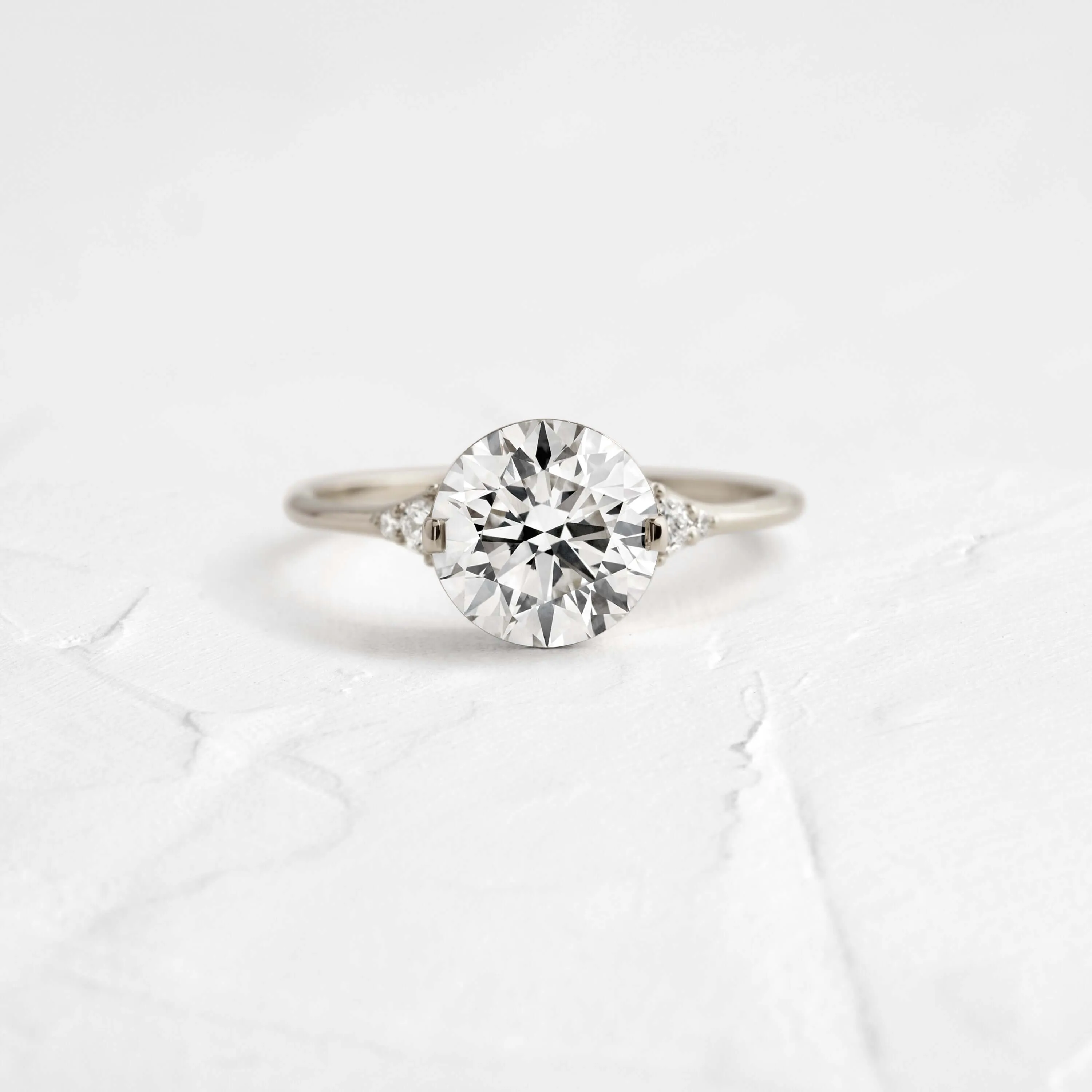 Lady's Slipper Ring, Round Cut