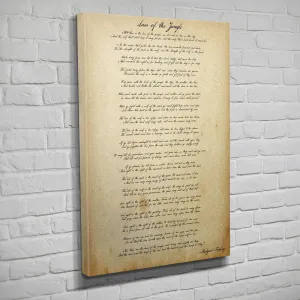 Law of the Jungle - Canvas