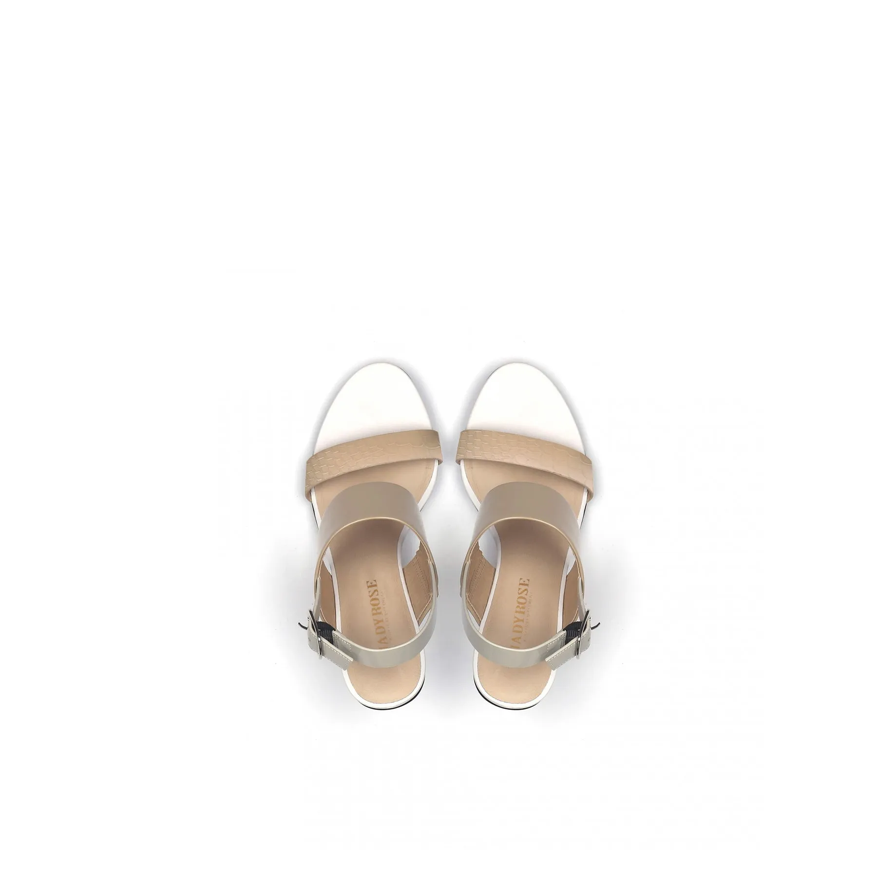 Leather Slingback Wedge Sandal - Neutral
