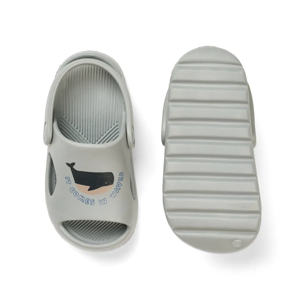 [Liewood] Morris Sandals - Whales / Cloud Blue