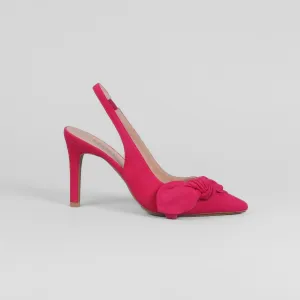 Lodi - Rusileo Cerise Pink Bow Slingback
