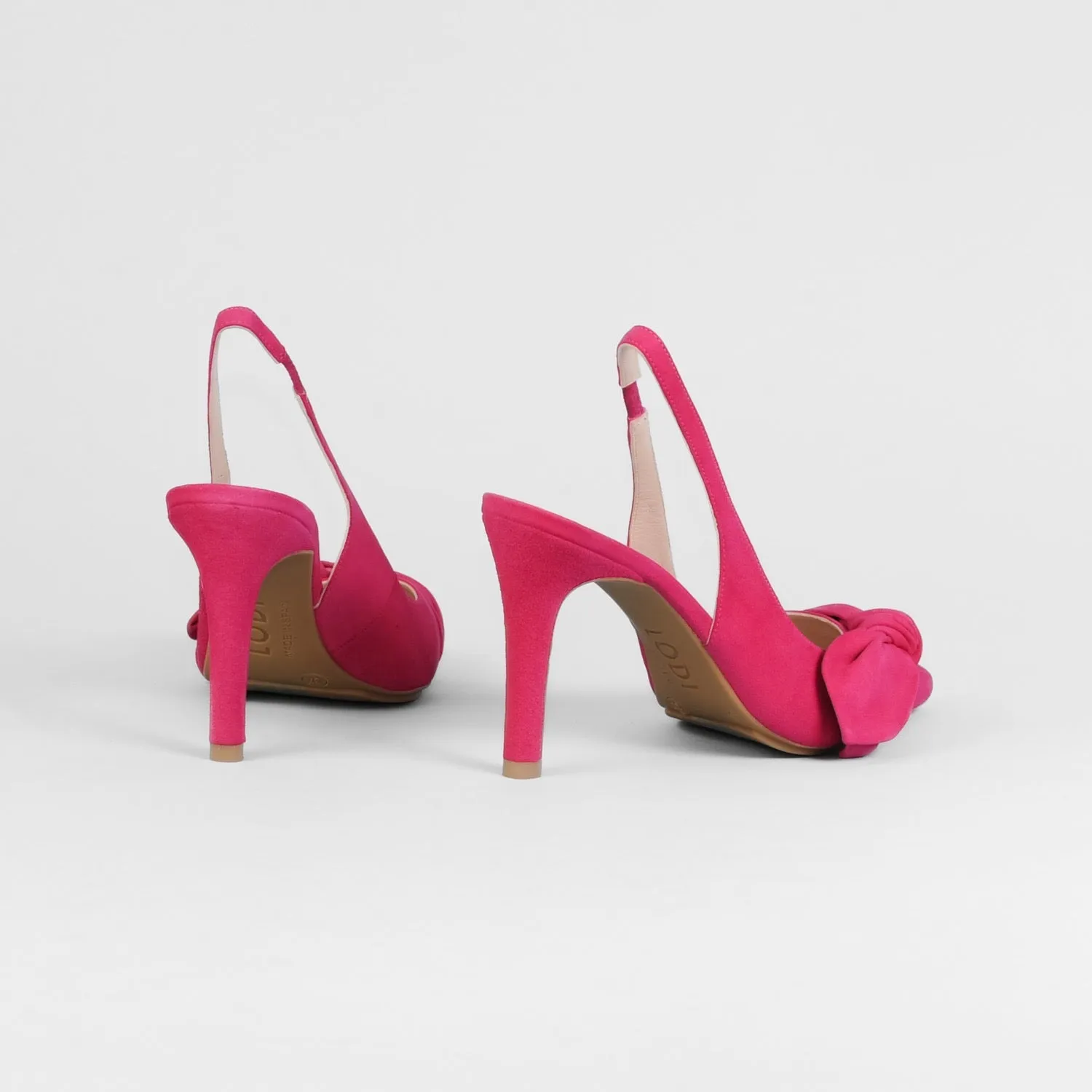 Lodi - Rusileo Cerise Pink Bow Slingback