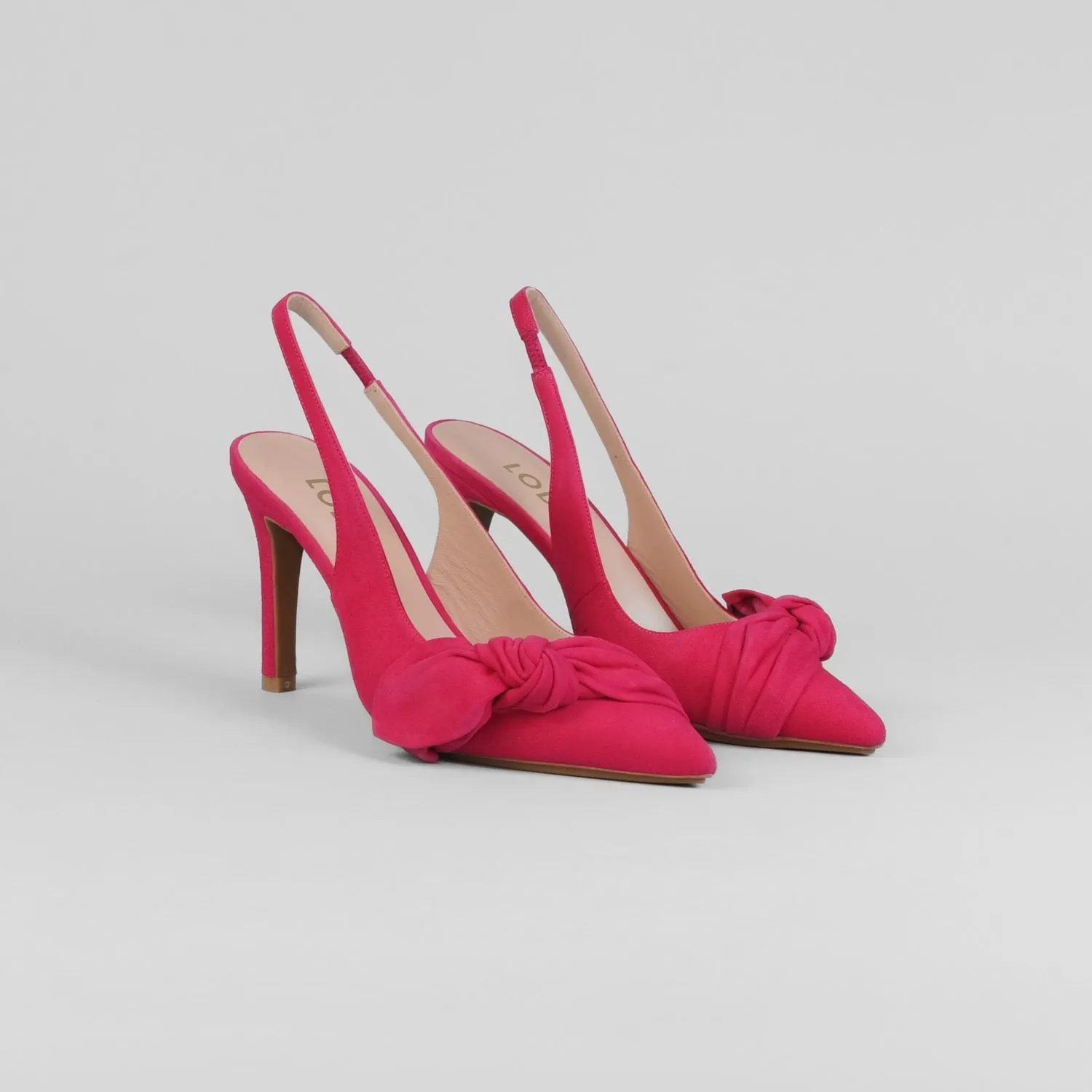 Lodi - Rusileo Cerise Pink Bow Slingback