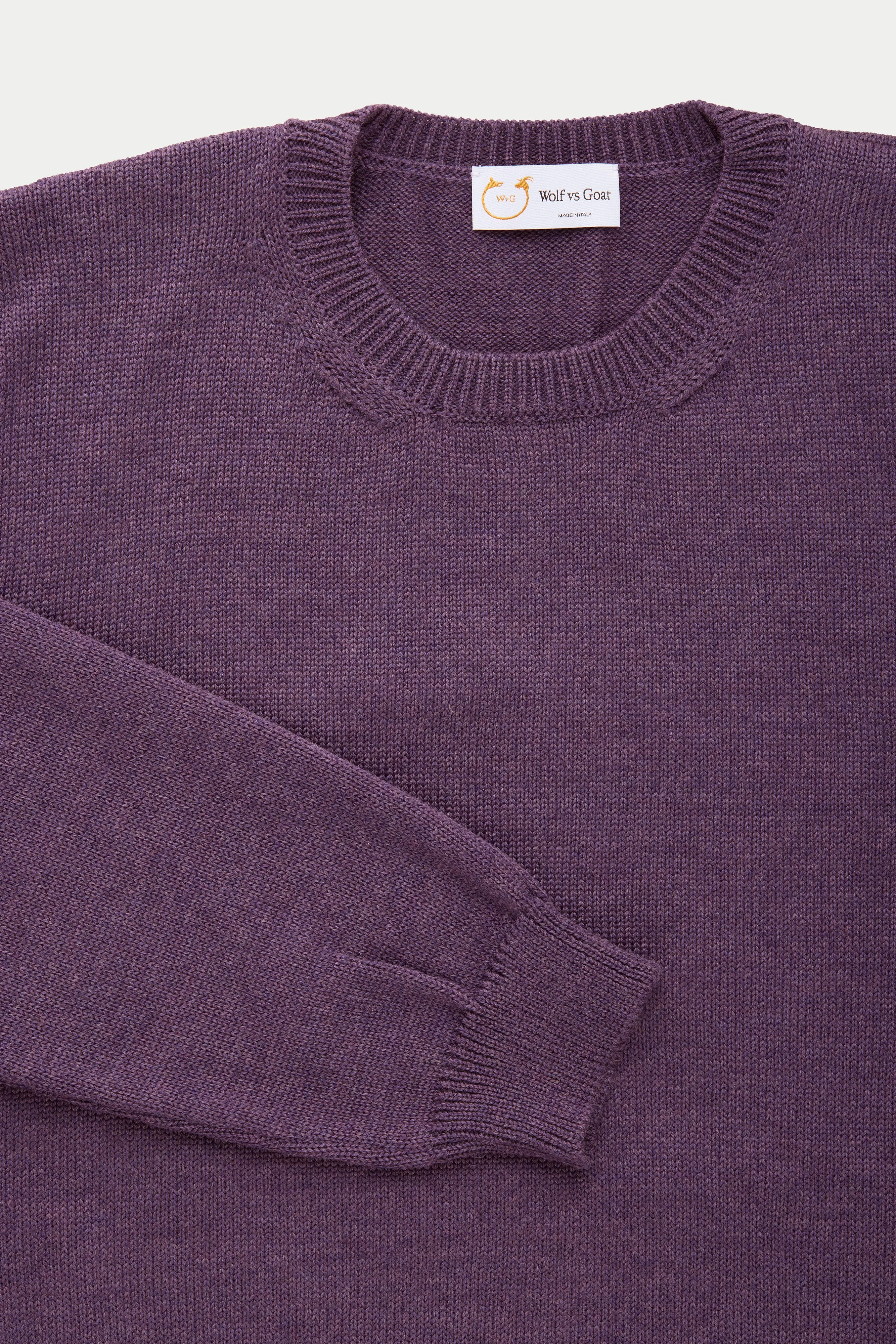 Long Sleeve Wool Knitted Crewneck 4 Color Options