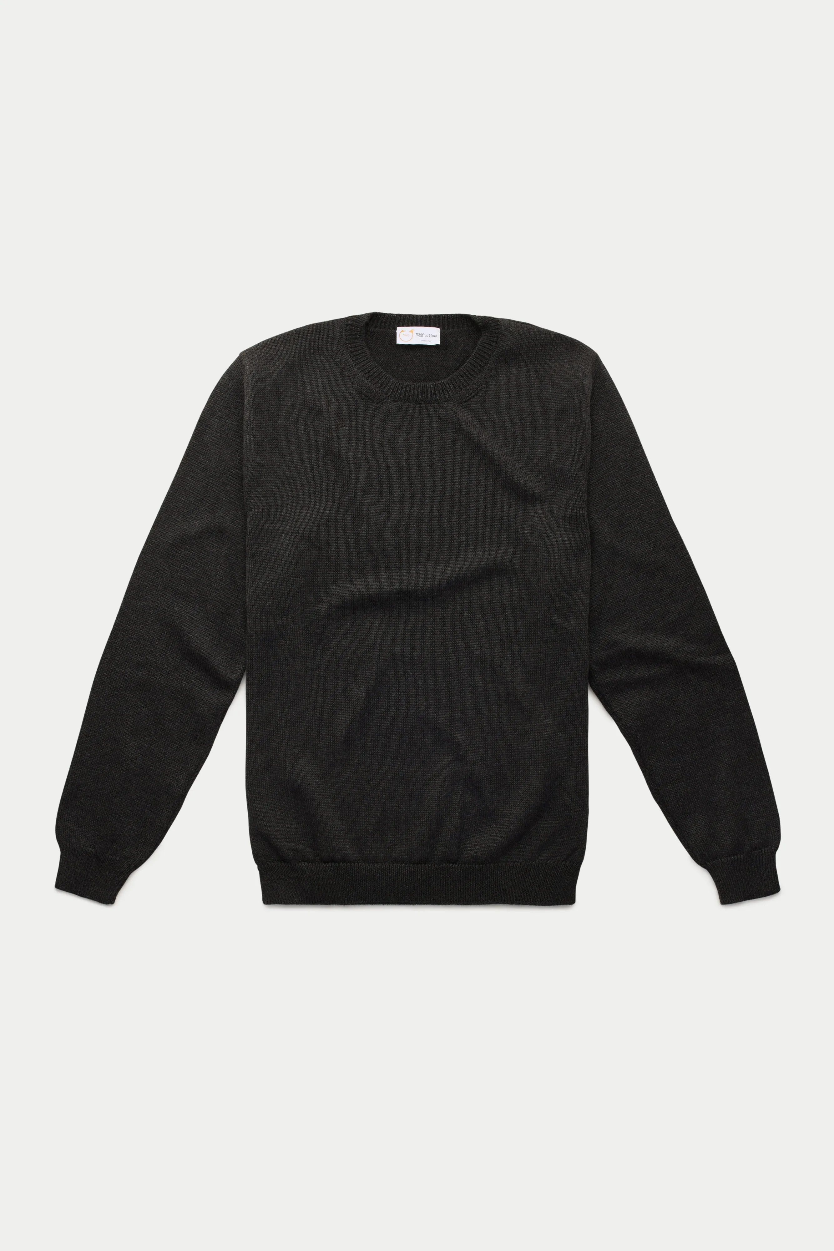 Long Sleeve Wool Knitted Crewneck 4 Color Options