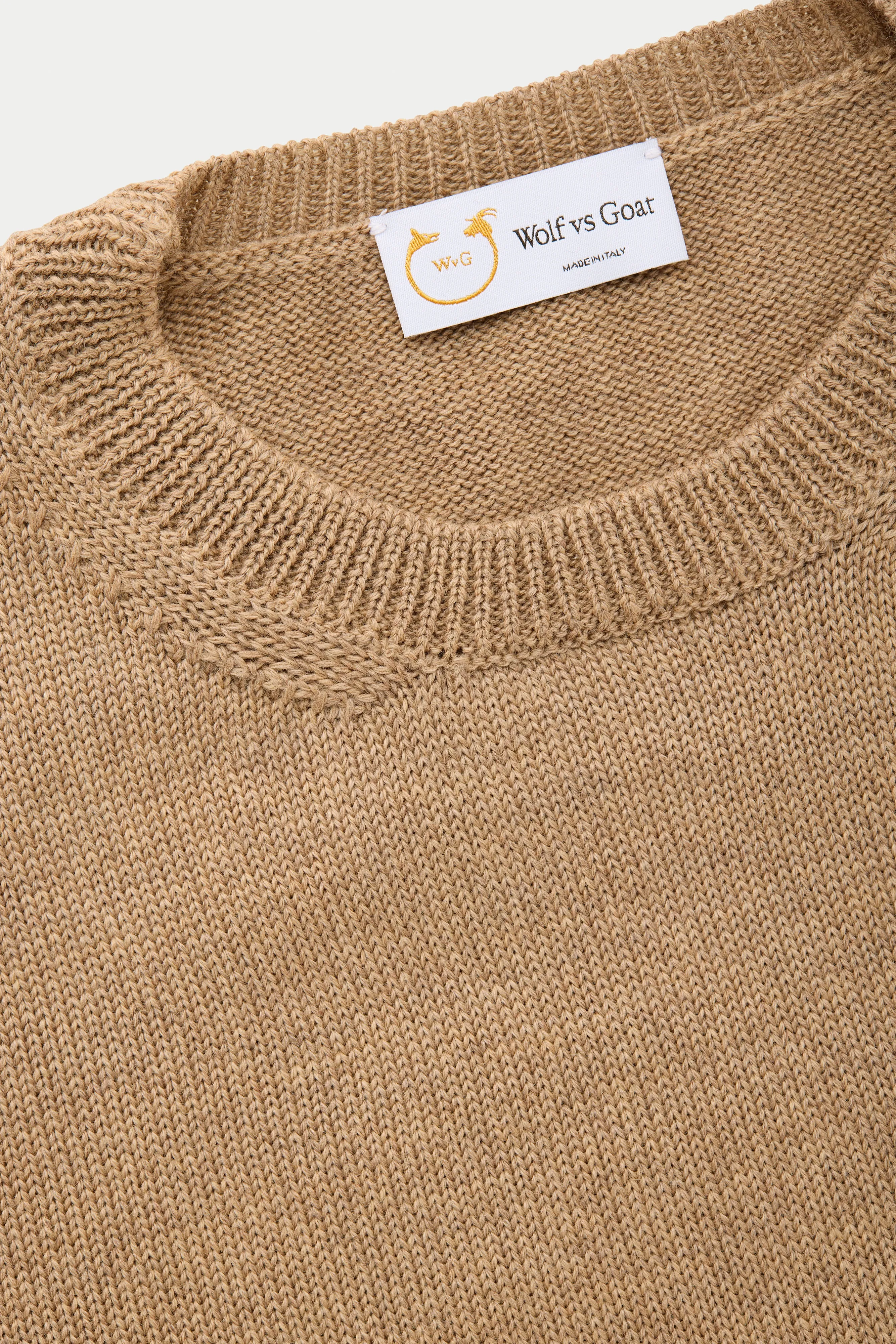 Long Sleeve Wool Knitted Crewneck 4 Color Options