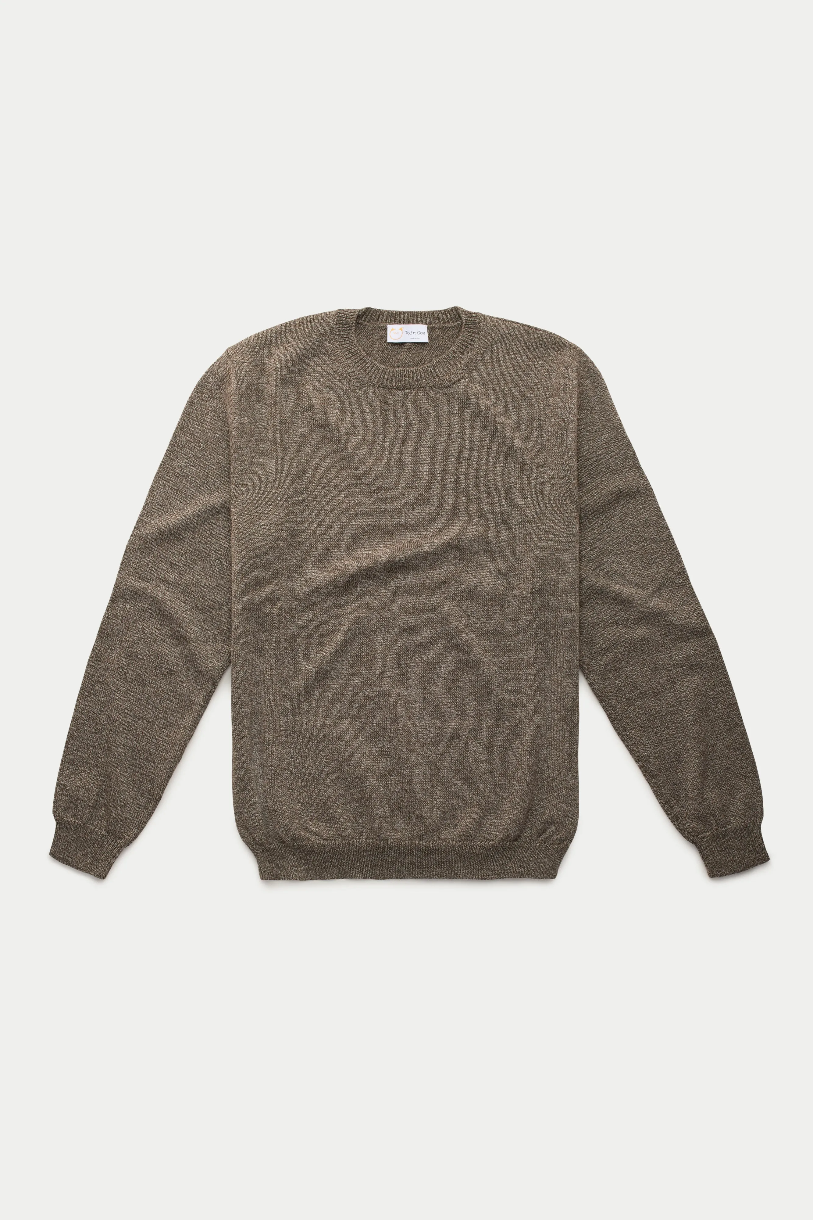 Long Sleeve Wool Knitted Crewneck 4 Color Options