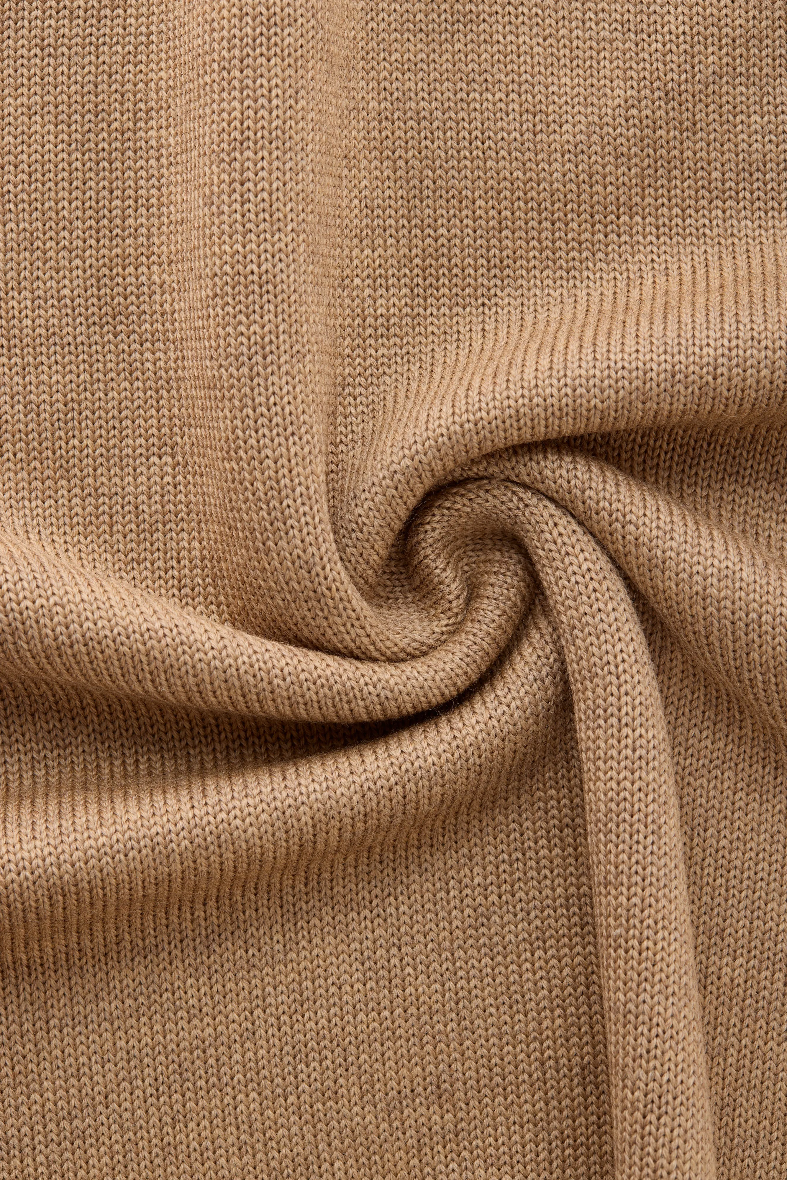 Long Sleeve Wool Knitted Crewneck 4 Color Options