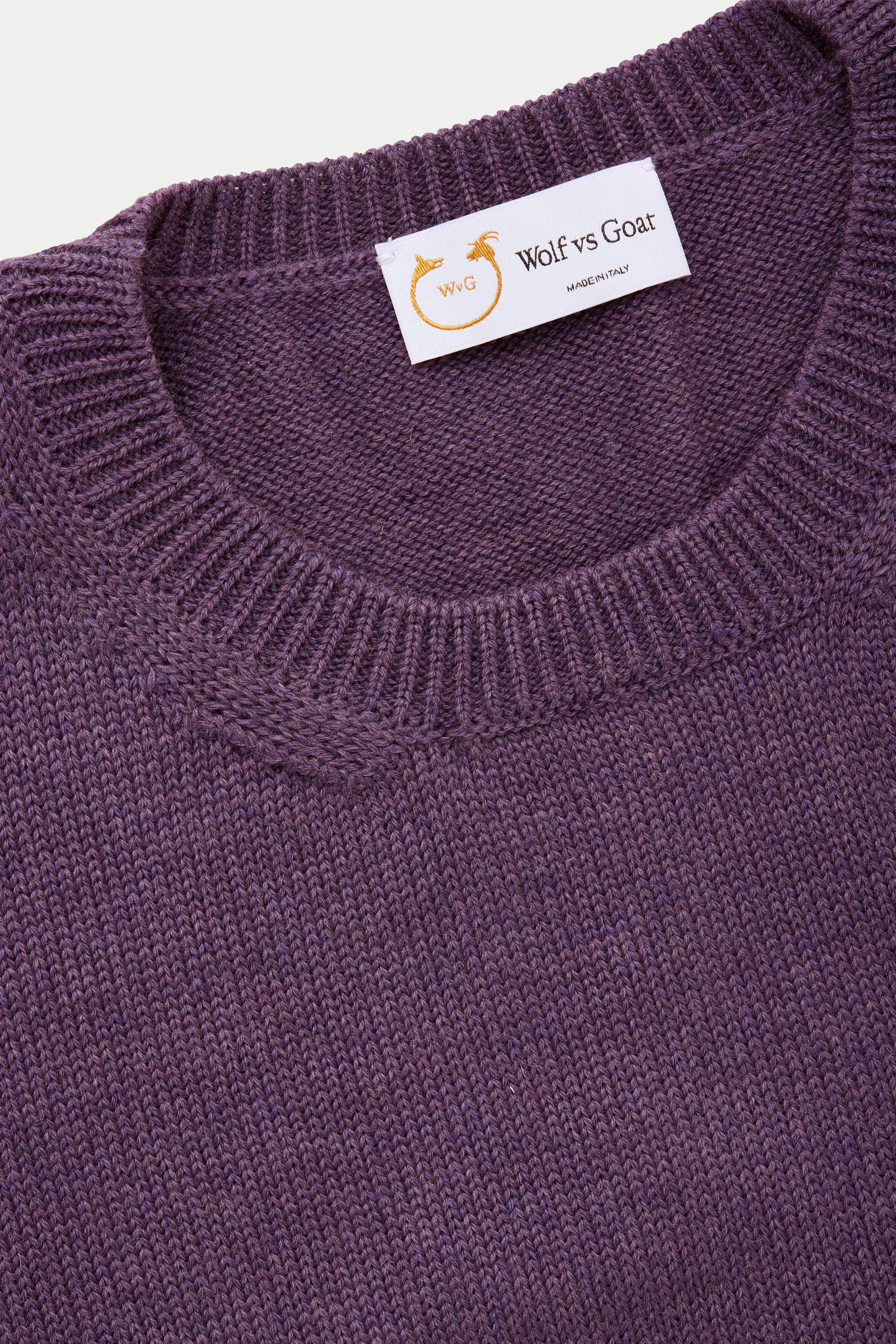 Long Sleeve Wool Knitted Crewneck 4 Color Options