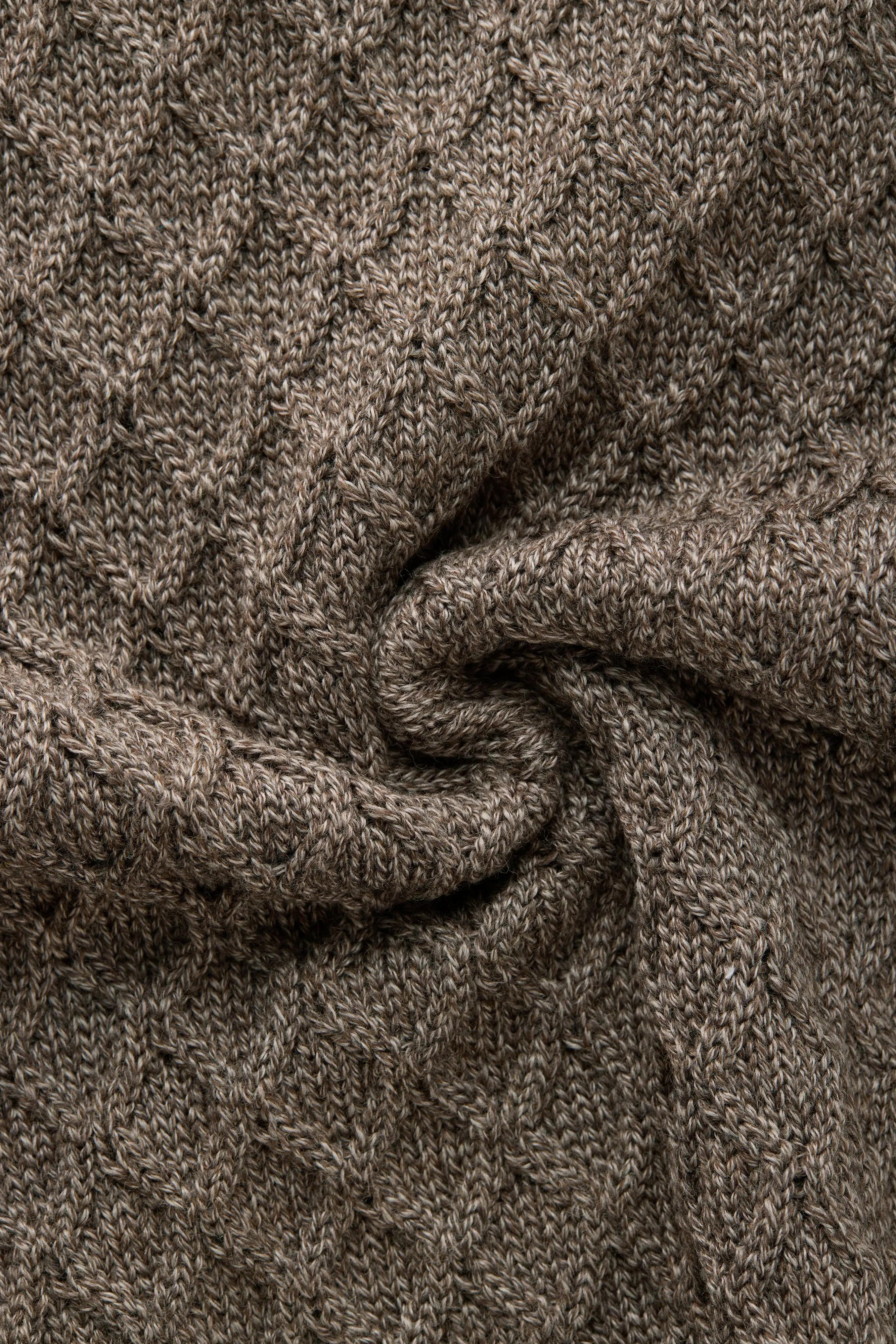 Long Sleeve Wool Knitted Shawl Collar Sweater 3 Color Options