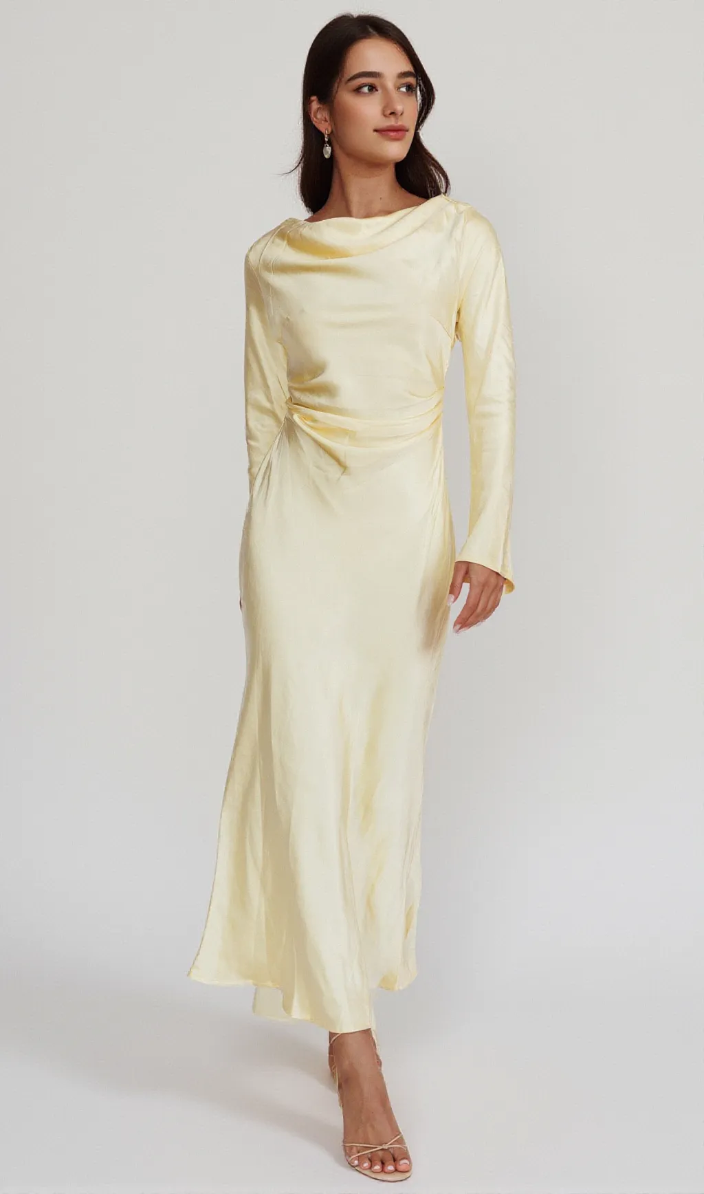 Loveland Cowl Back Midi Dress Butter