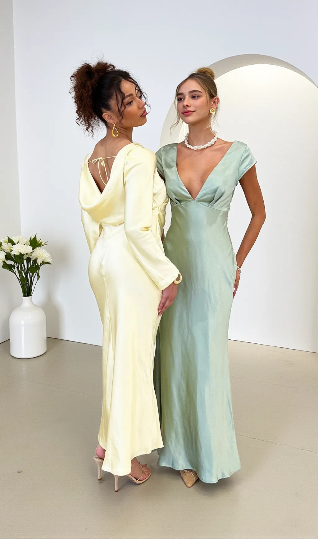 Loveland Cowl Back Midi Dress Butter