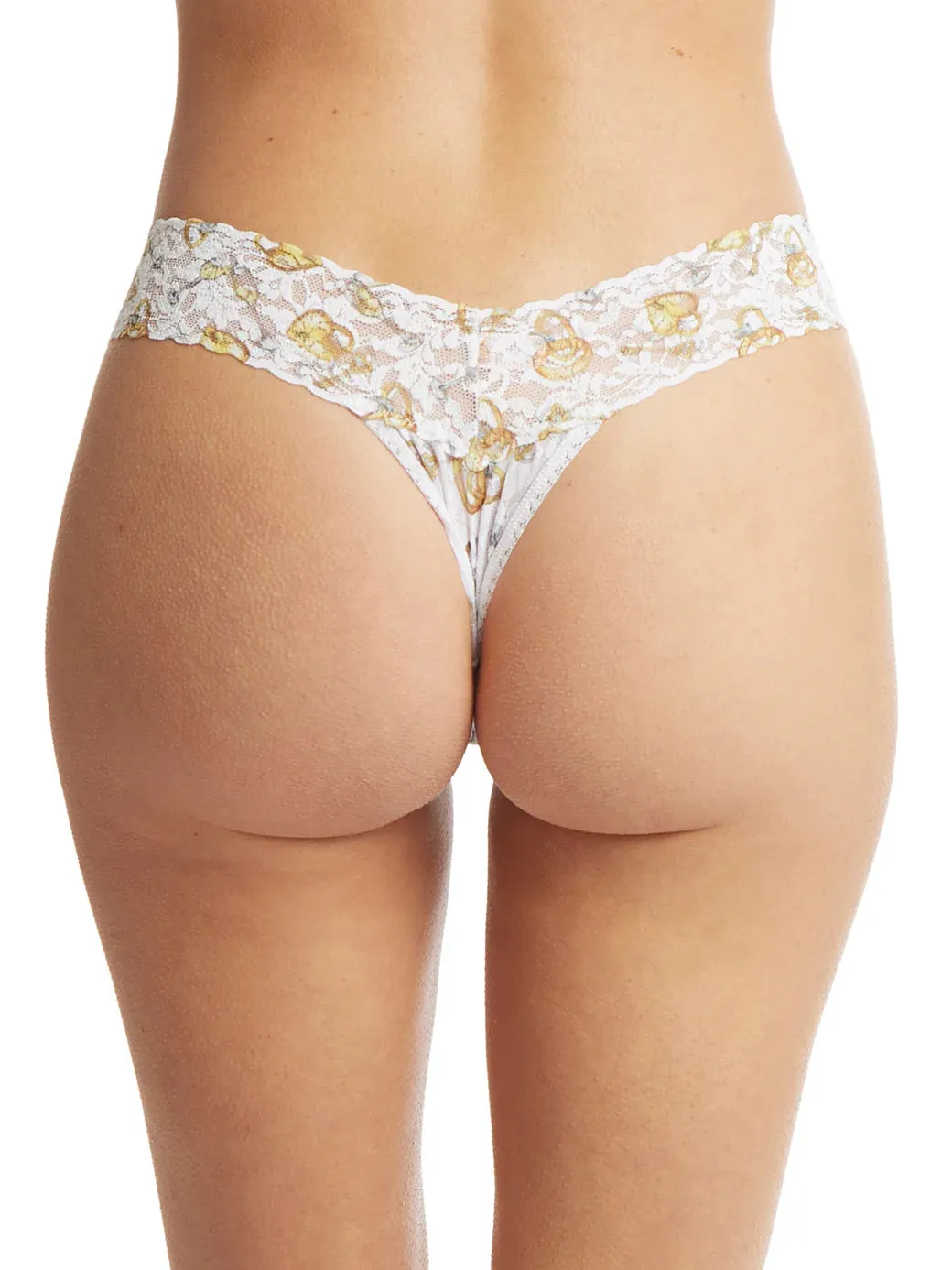Low Rise Signature Lace Thong In Forever Gold - Hanky Panky