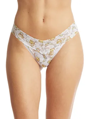 Low Rise Signature Lace Thong In Forever Gold - Hanky Panky