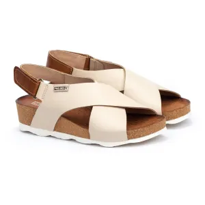 Mahon Cross-strap | Leather | Marfil