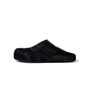 Marni Mens Long Hair Fussbett Sabot Mule