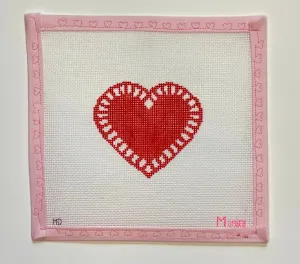 MD-10.01 Love Doily Red