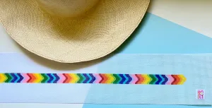 MD-43 - Rainbow Bargello Hatband