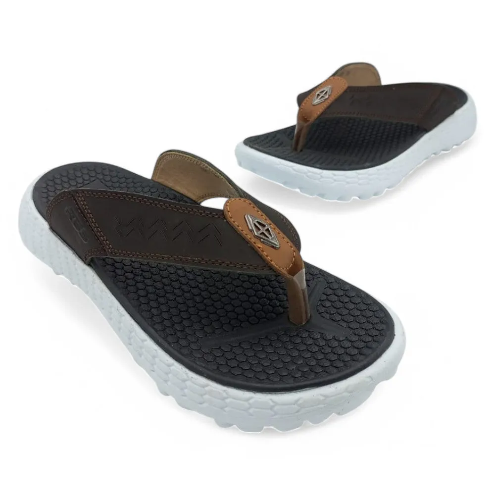 Men SlipOn Slippers 3009 – Coffee