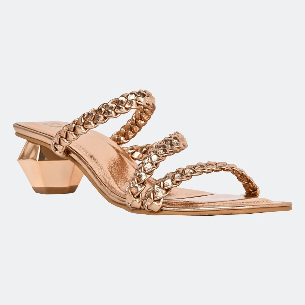 Mia Rose Gold Heels For Women