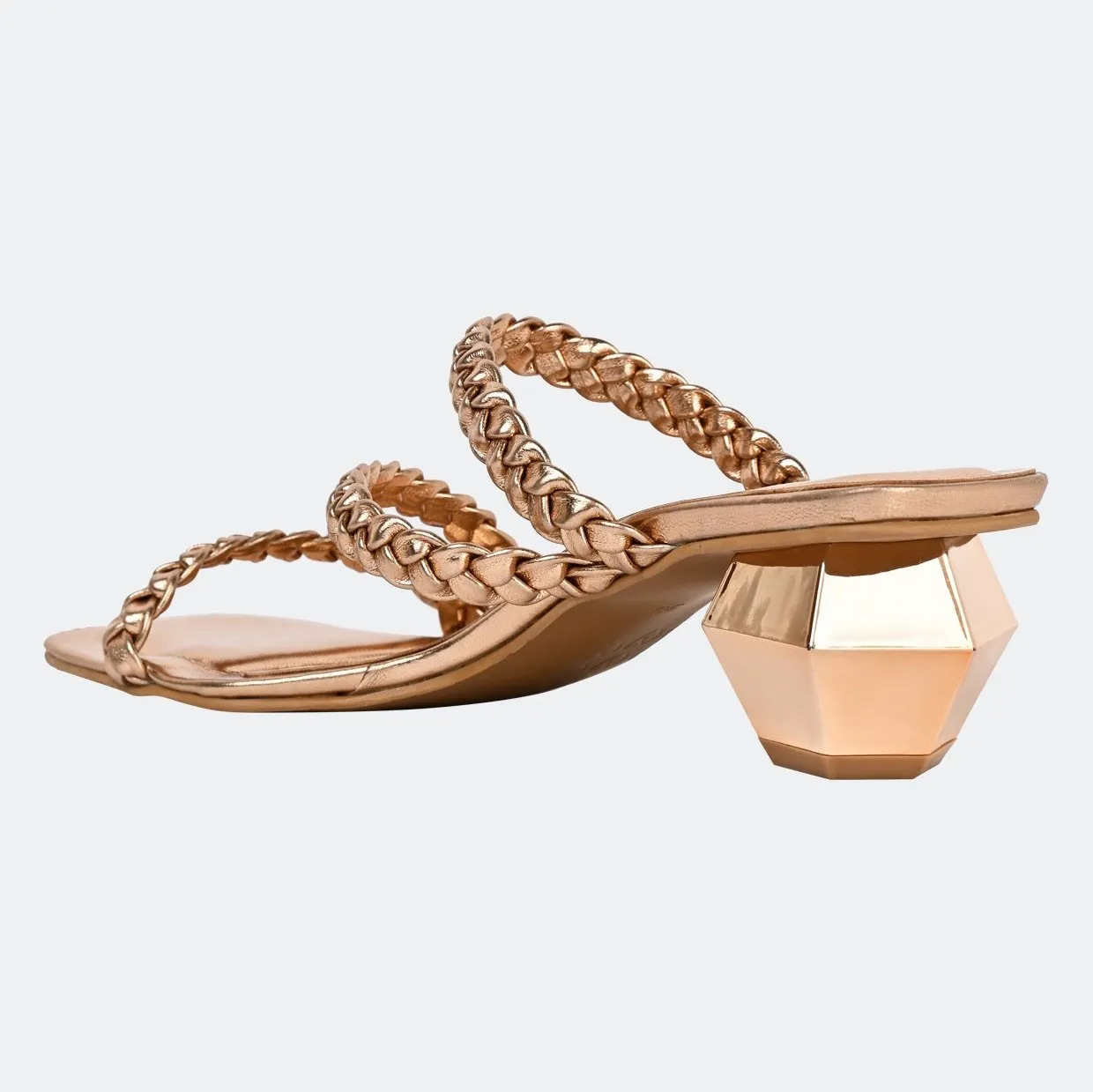 Mia Rose Gold Heels For Women