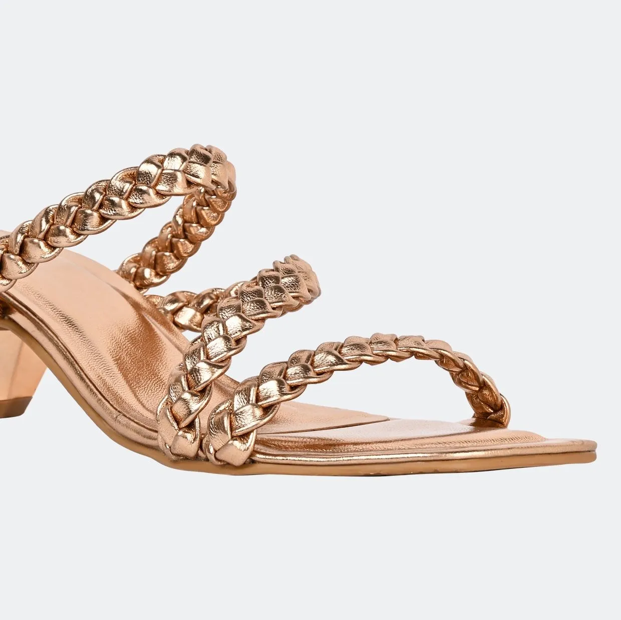 Mia Rose Gold Heels For Women