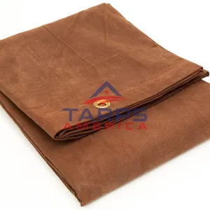 Mildew & Water Resistant Brown Canvas Tarp by GuardMax®