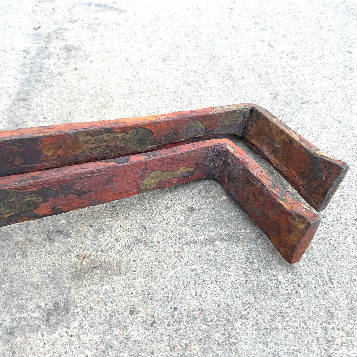 Pair of American Federal Brass and Iron Belted Ball-Top Fireplace Andirons