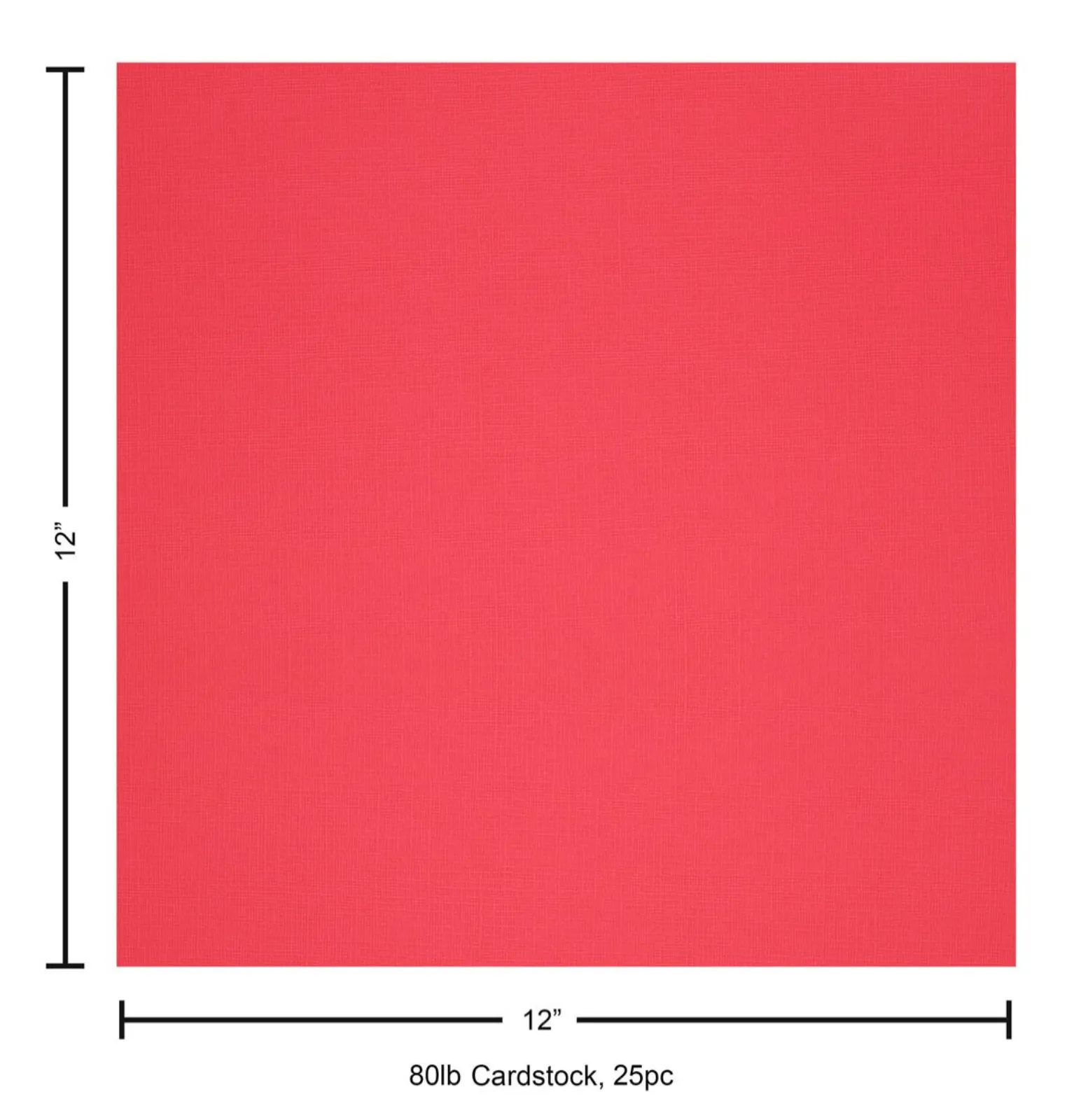 Paper Accents 12x12 80lb Pimento Canvas Cardstock {B707}