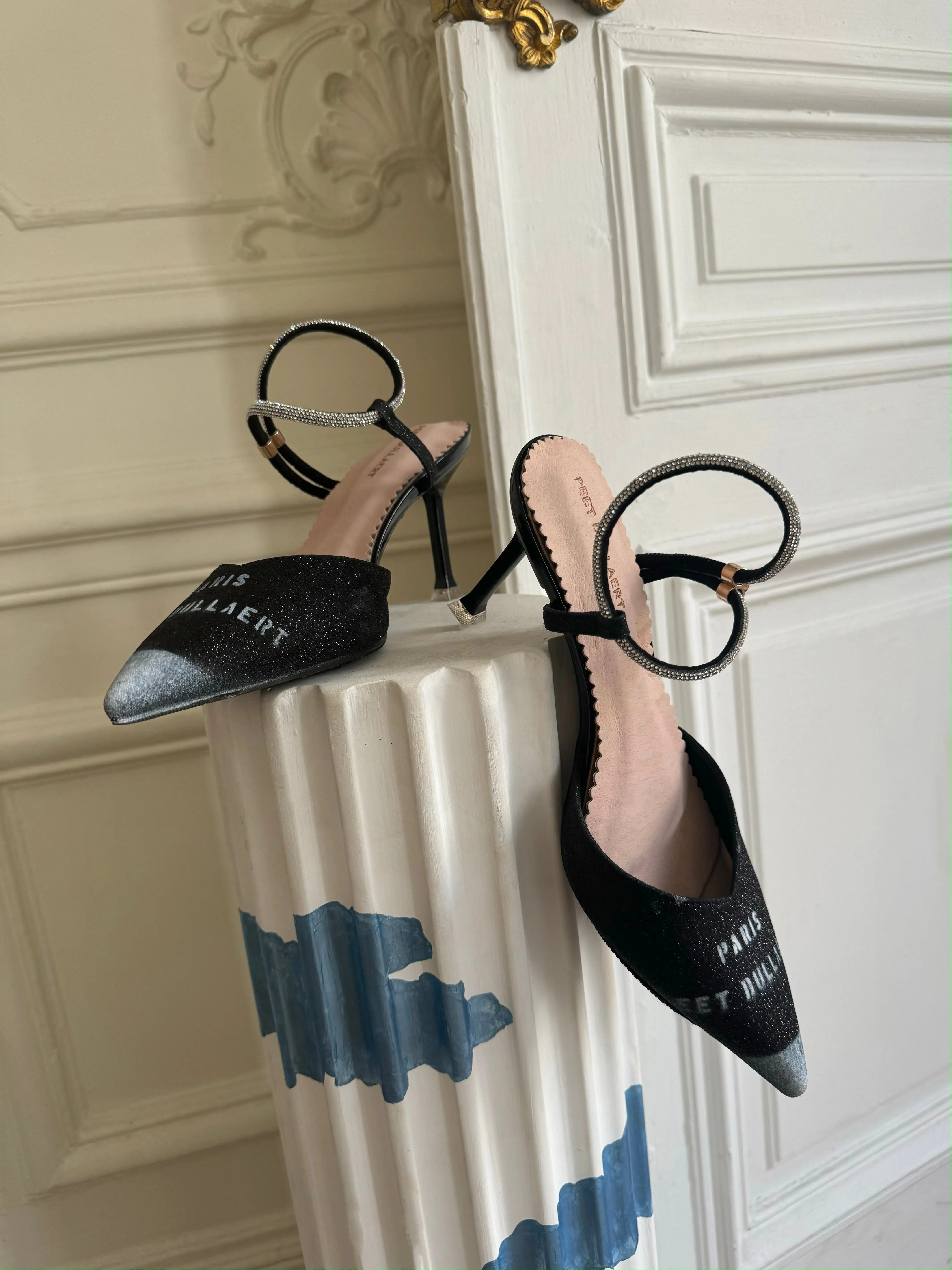 Paris Couture Mules - Black