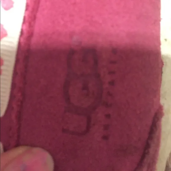 Pink ugg slippers