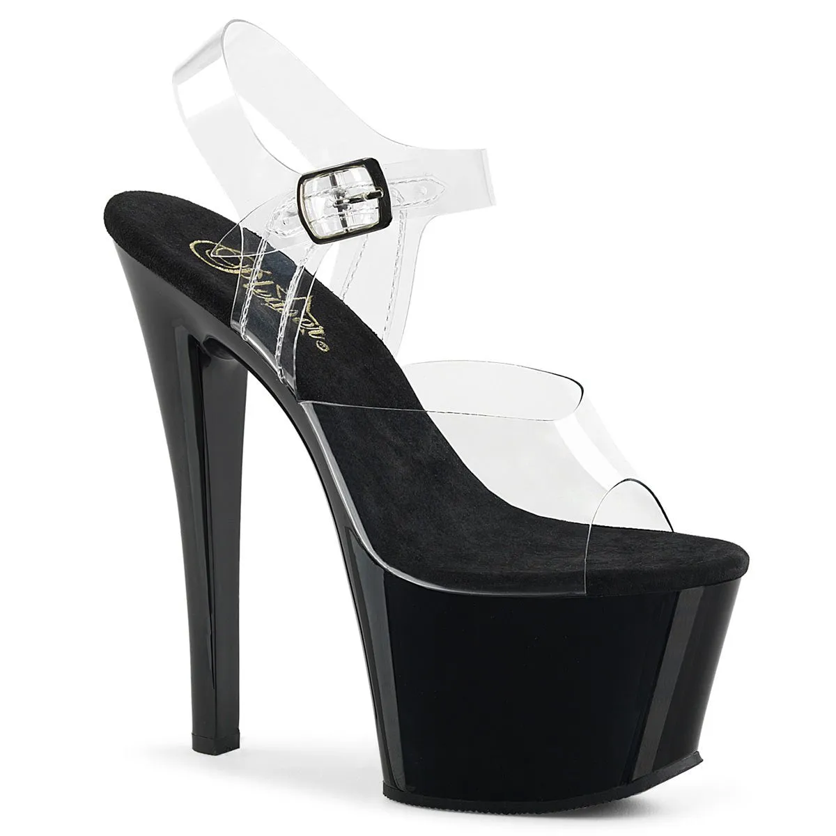 Pleaser Sky 308 Black/Clear