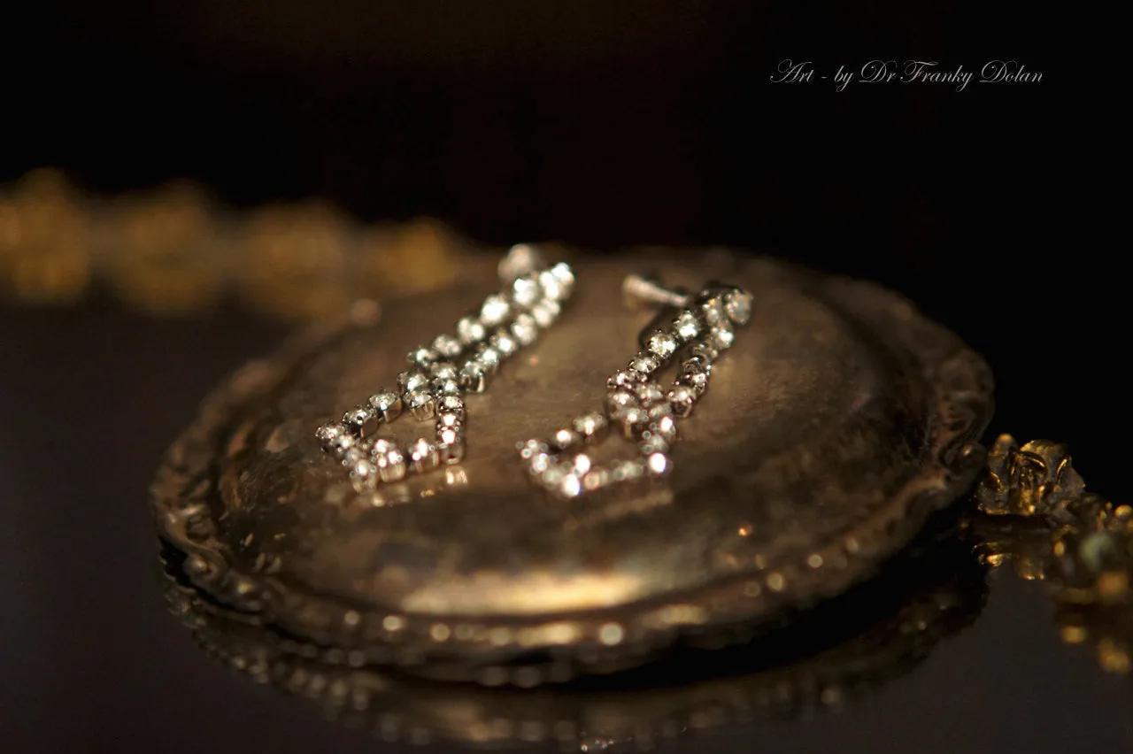"Antique Rhinestone Earrings" by Dr Franky Dolan