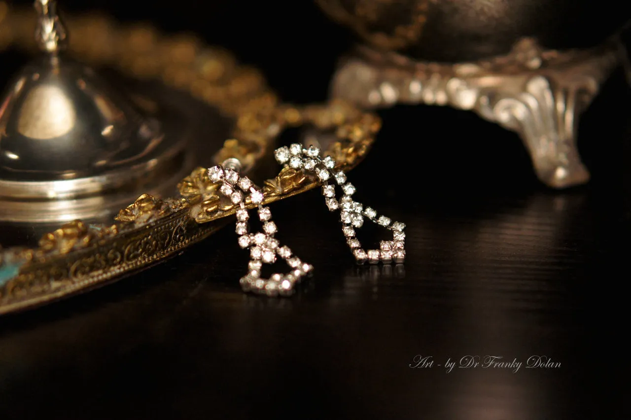 "Antique Rhinestone Earrings" by Dr Franky Dolan