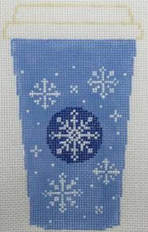 RD330 Blue Snowflake Cup