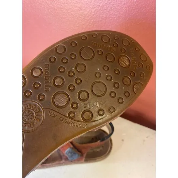 Red Velcro NWOT Mobils Sandals 8.5