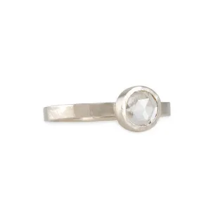 SALE  Design  - Rose Cut Diamond Stacking Ring
