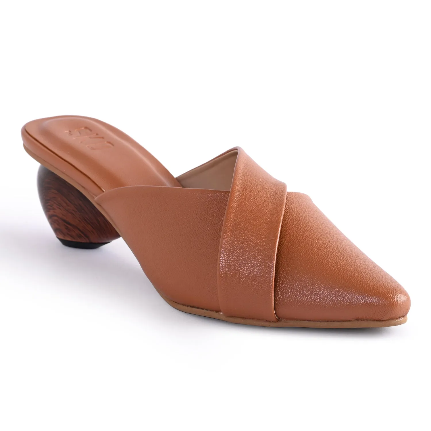SarnoX Tan Heels For Women