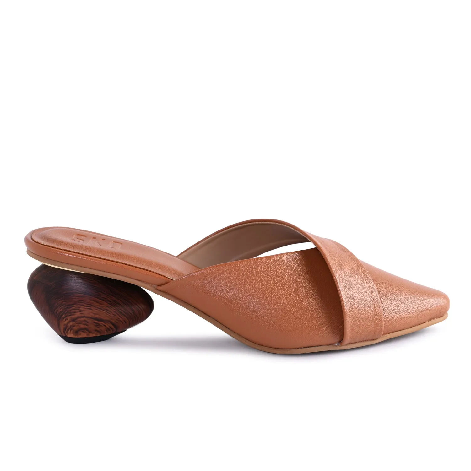 SarnoX Tan Heels For Women