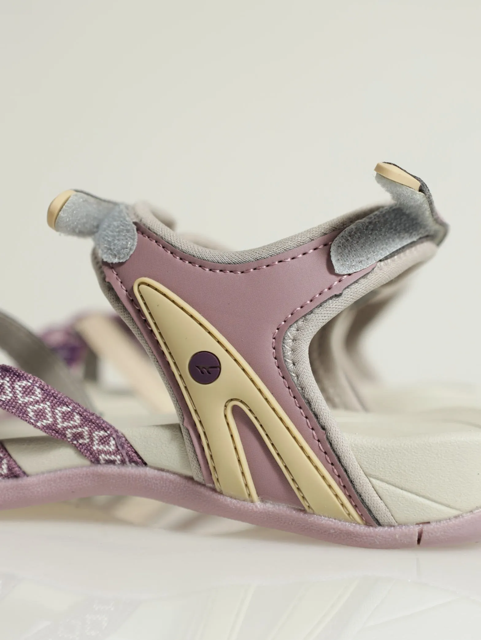 Savanna Multi Strap Velcro Strap Sandal - Purple