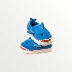shark royal blue slipper