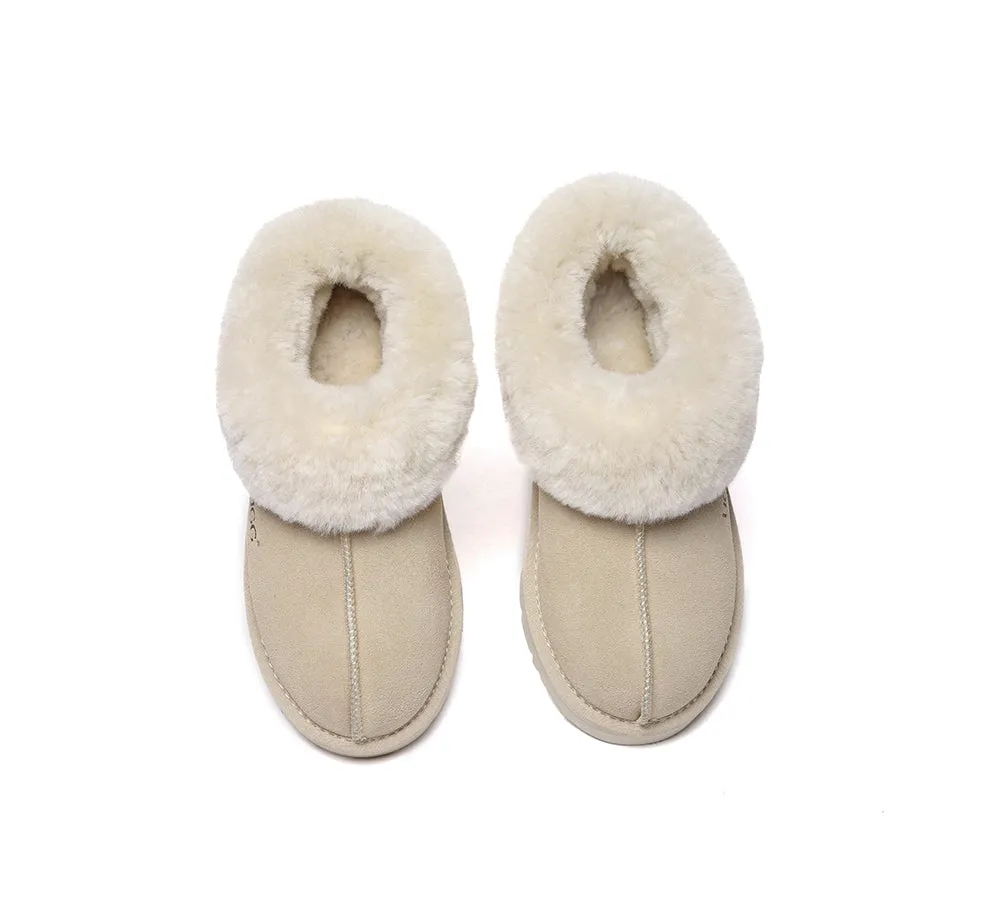 Sheepskin Wool Ankle Homey Special Slippers