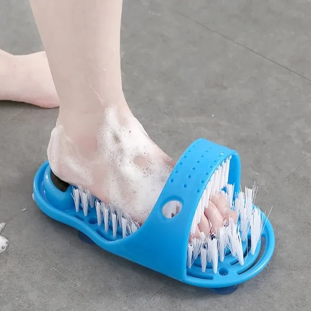 Shower Foot Scrubber Massager Cleaner Spa Exfoliating Washer Wash Slipper