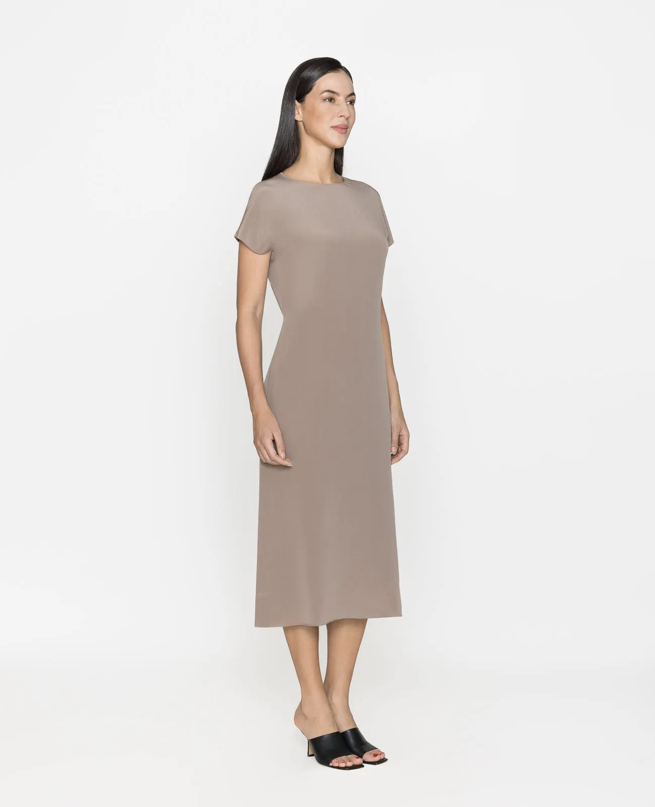 Silk Drawstrings Dress