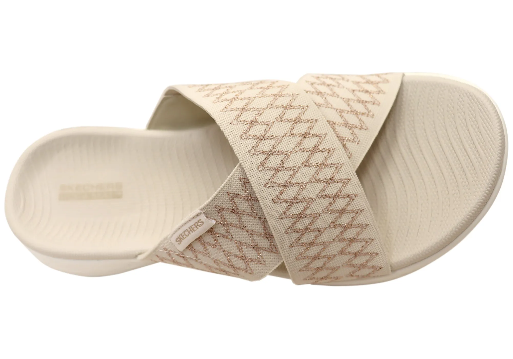 Skechers Womens On The Go 600 Enchanted Slide Sandals